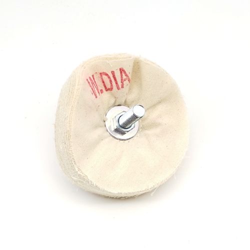 Beall 4 inch buffing wheel with (centre-hole hardware) for white diamond compound